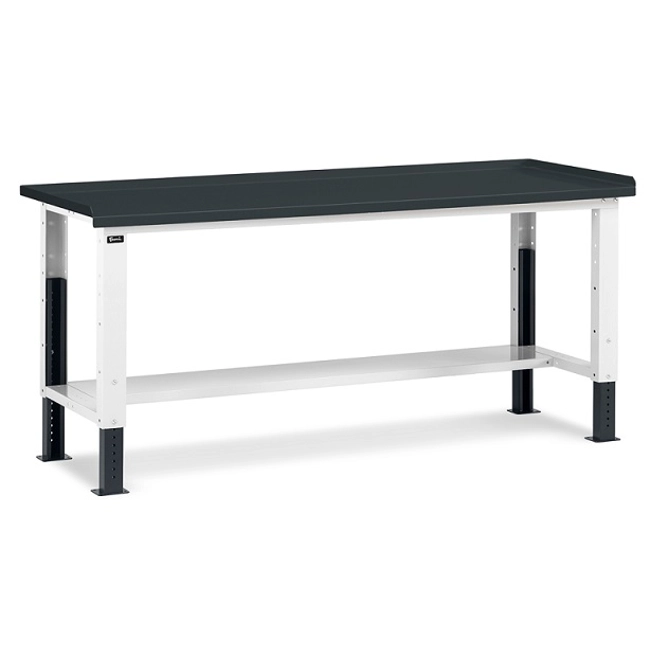 Vendita online Banco Work Up piano in acciaio mm.2007x705x740/1110H - Grigio RAL7035+RAL7016